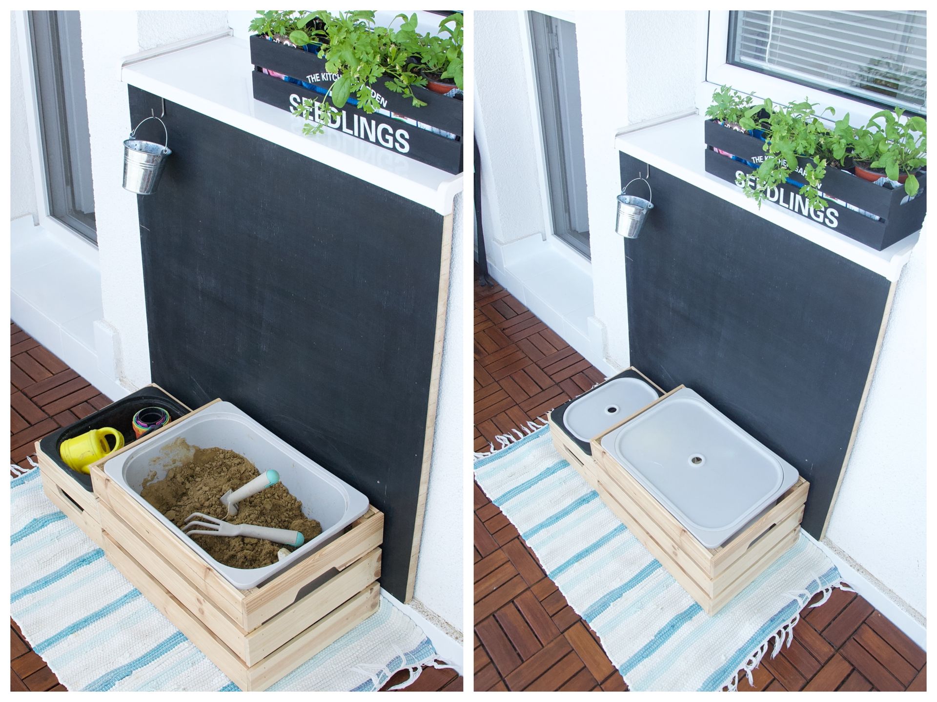 pieskovisko na balkone